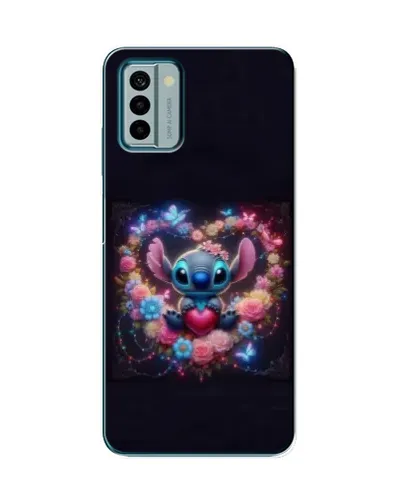 Чохол для Nokia G22 з картинкою «Stitch у квітах»