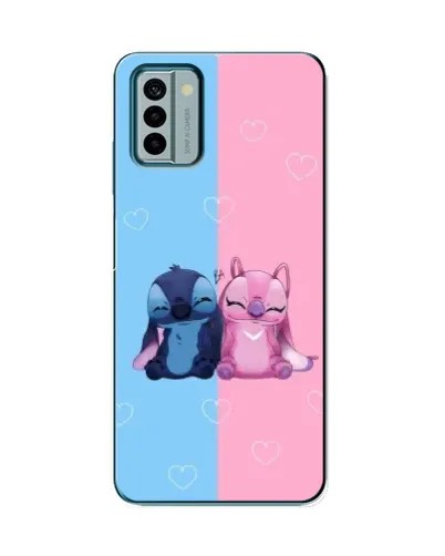 Чохол для Nokia G22 з картинкою «Stitch та Angel Love»