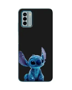 Чехол для Nokia G22 с картинкой «Стич на черном»