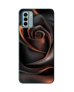 Чохол для Nokia G22 з картинкою «Шовкова чорна троянда»