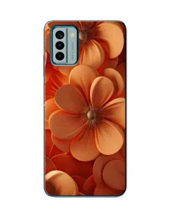 Чохол для Nokia G22 з картинкою «Помаранчева макро квітка»