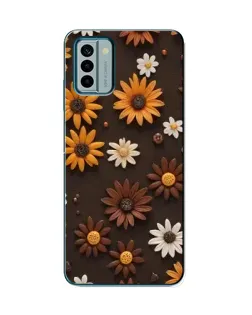 Чохол для Nokia G22 з картинкою «Візерунок з маленьких соняшників»