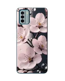 Чохол для Nokia G22 з картинкою «Ніжня сакура та краплі»