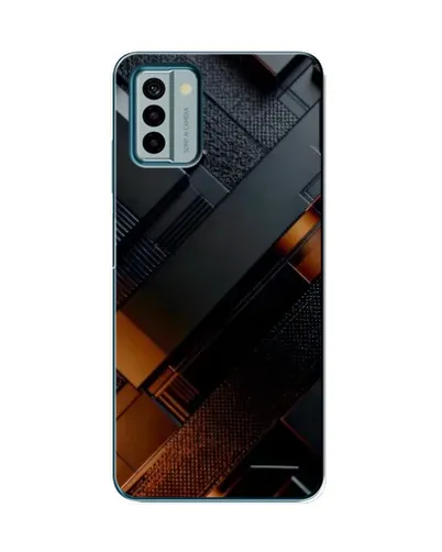 Чехол для Nokia G22 с картинкой «Черные геометрические блоки» Чехол для Nokia G22 с картинкой «Черные геометрические блоки»