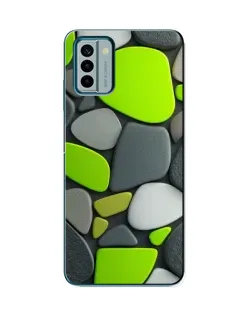 Чехол для Nokia G22 с картинкой «Яркая неоновая галька»