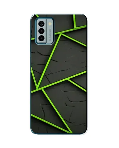 Чехол для Nokia G22 с картинкой «Зеленые геометрические линии» Чехол для Nokia G22 с картинкой «Зеленые геометрические линии»