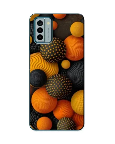Чехол для Nokia G22 с картинкой «Объемные оранжевые сферы» Чехол для Nokia G22 с картинкой «Объемные оранжевые сферы»
