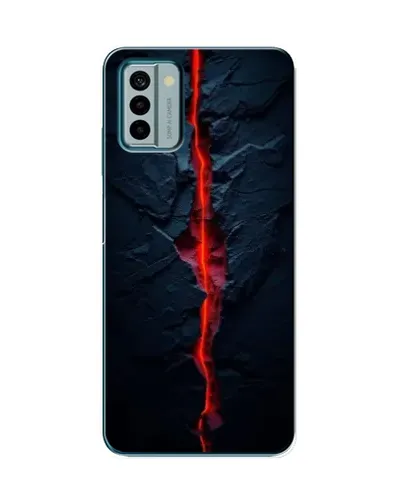 Чехол для Nokia G22 с картинкой «Kрасная лавовая трещина» Чехол для Nokia G22 с картинкой «Kрасная лавовая трещина»