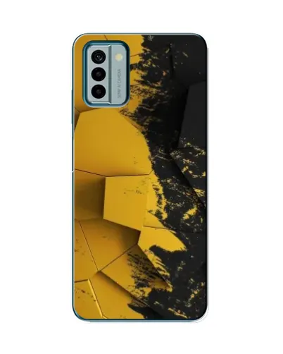 Чехол для Nokia G22 с картинкой «Золотые осколки геометрии» Чехол для Nokia G22 с картинкой «Золотые осколки геометрии»