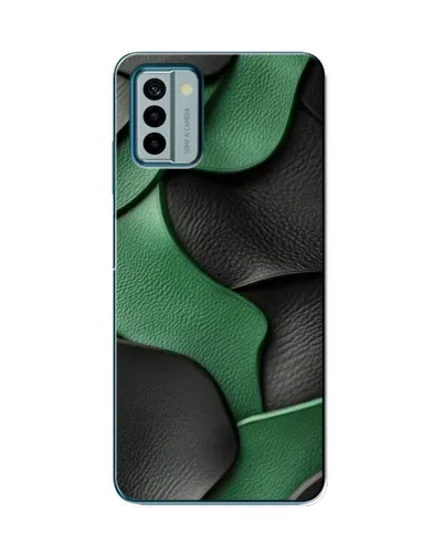 Чехол для Nokia G22 с картинкой «Зеленые кожаные волны» Чехол для Nokia G22 с картинкой «Зеленые кожаные волны»