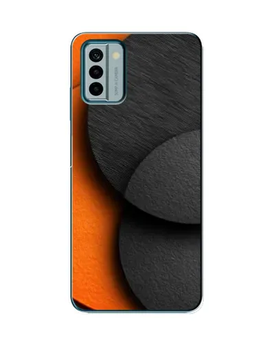 Чехол для Nokia G22 с картинкой «Геометрия оранжевых кругов» Чехол для Nokia G22 с картинкой «Геометрия оранжевых кругов»