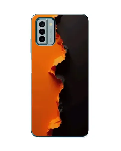 Чехол для Nokia G22 с картинкой «Оранжевый разлом» Чехол для Nokia G22 с картинкой «Оранжевый разлом»