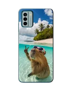 Чохол для Nokia G22 з картинкою «Капібара на морі»