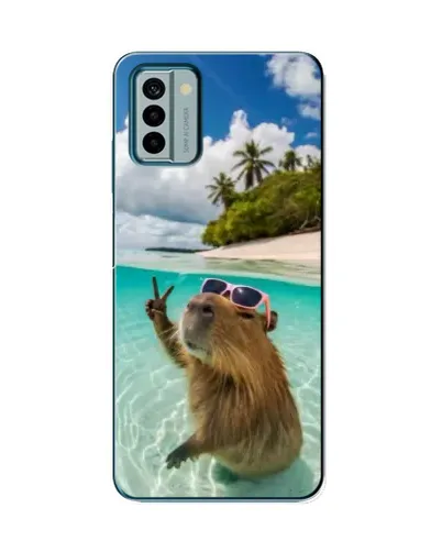 Чохол для Nokia G22 з картинкою «Капібара на морі»