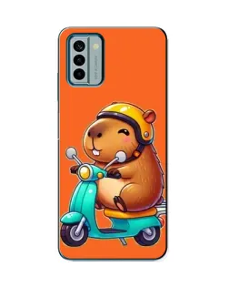 Чохол для Nokia G22 з картинкою «Капібара на скутері»