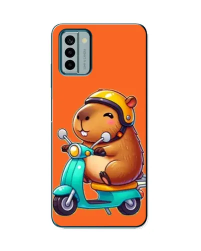 Чохол для Nokia G22 з картинкою «Капібара на скутері»