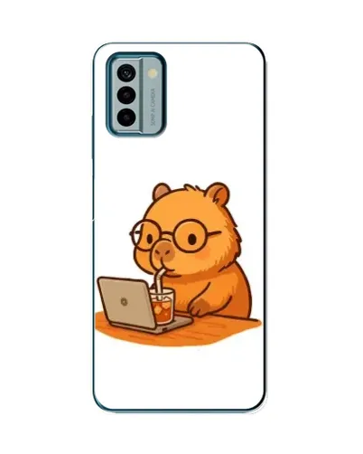 Чохол для Nokia G22 з картинкою «Капібара з ноутбуком»