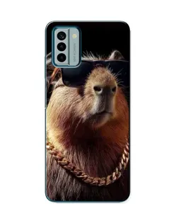 Чохол для Nokia G22 з картинкою «Капібара золотий ланцюг»