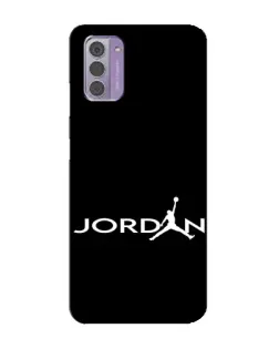 Чехол для Nokia G42 с картинкой «Jordan White Logo»