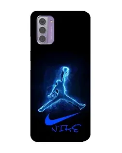 Чехол для Nokia G42 с картинкой «Jordan Neon Blue»