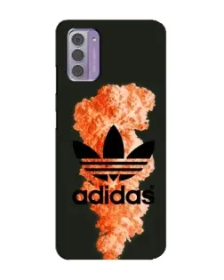 Чехол для Nokia G42 с картинкой «Оранжевый дым Adidas»