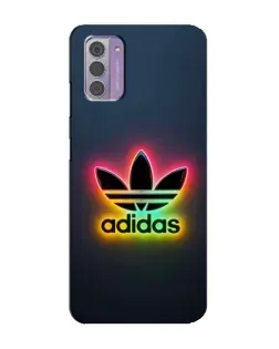 Чехол для Nokia G42 с картинкой «Неоновый Adidas»