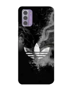 Чехол для Nokia G42 с картинкой «Абстрактный дым Adidas»