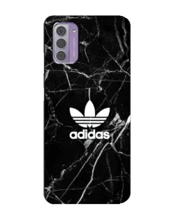 Чехол для Nokia G42 с картинкой «Белый мрамор Adidas»