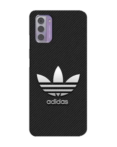 Чехол для Nokia G42 с картинкой «Adidas Карбоновая текстура»