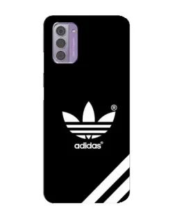Чехол для Nokia G42 с картинкой «Adidas с диагональными полосами»