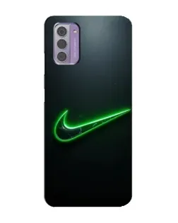 Чехол для Nokia G42 с картинкой «Неоновый контур Nike» Чехол для Nokia G42 с картинкой «Неоновый контур Nike»