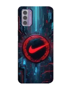 Чехол для Nokia G42 с картинкой «Техногенный стиль Nike»