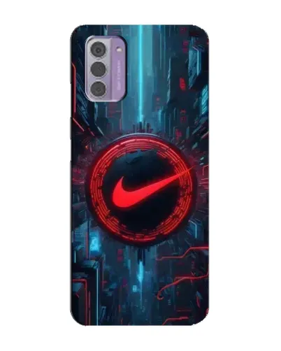 Чехол для Nokia G42 с картинкой «Техногенный стиль Nike»