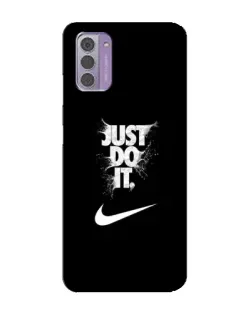 Чехол для Nokia G42 с картинкой «Текстовый принт Nike»