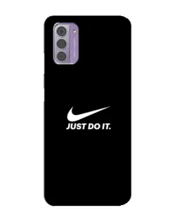 Чехол для Nokia G42 с картинкой «Минимализм от Nike»