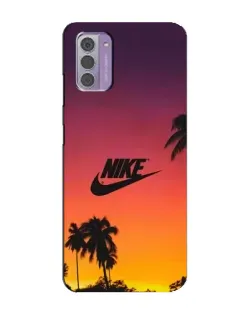 Чехол для Nokia G42 с картинкой «Nike на закате солнца»