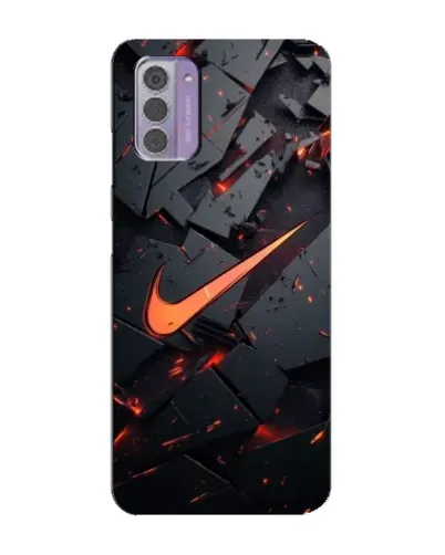 Чехол для Nokia G42 с картинкой «Nike — эффект разломов»