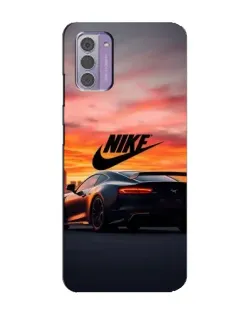 Чехол для Nokia G42 с картинкой «Nike и суперкар»