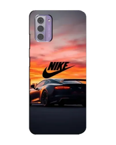 Чехол для Nokia G42 с картинкой «Nike и суперкар»