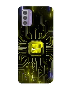 Чехол для Nokia G42 с картинкой «Nike — золотая искра»
