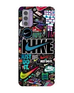 Чехол для Nokia G42 с картинкой «Яркий коллаж Nike» Чехол для Nokia G42 с картинкой «Яркий коллаж Nike»
