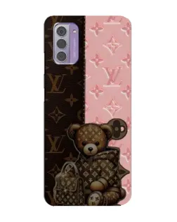 Чехол для Nokia G42 с картинкой «Мишка в стиле LV»
