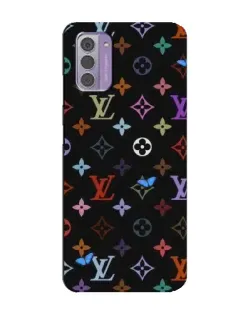 Чехол для Nokia G42 с картинкой «Цветная монограмма LV»