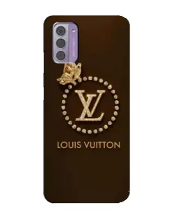 Чехол для Nokia G42 с картинкой «LV — золотая печать»
