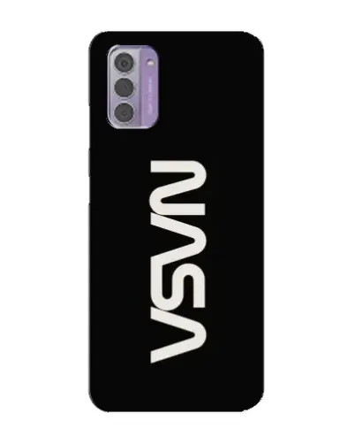 Чехол для Nokia G42 с картинкой «NASA — вертикальный логотип»