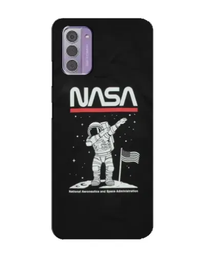 Чехол для Nokia G42 с картинкой «NASA — шагаем по Луне»