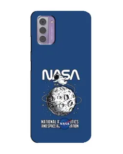 Чехол для Nokia G42 с картинкой «NASA — лунная миссия»