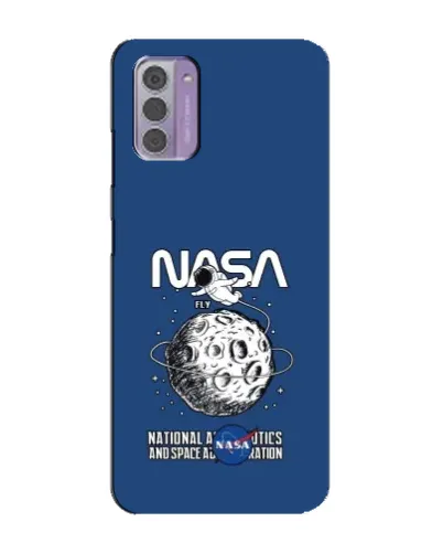 Чехол для Nokia G42 с картинкой «NASA — лунная миссия»