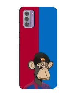 Чехол для Nokia G42 с картинкой «Bored Ape — фанат Барсы»