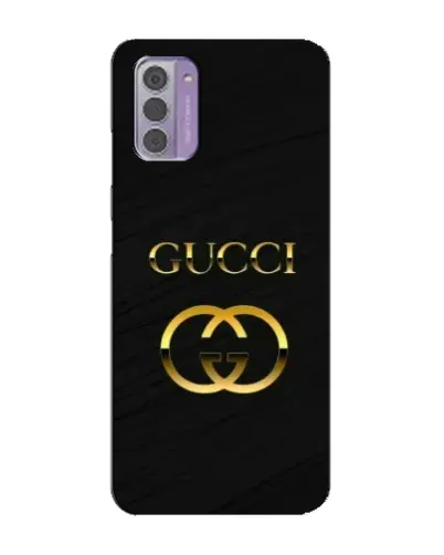 Чехол для Nokia G42 с картинкой «Золотой логотип Gucci»